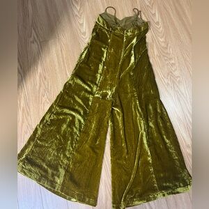 Anthropologie Olive Wide Leg Jumpsuit